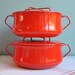 Dansk Red Kobenstyle Enamel Pot - Clean Interior