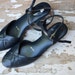 Vintage 1970's 80's Navy Blue Naturalizer Sandals Pumps Heels 7.5N
