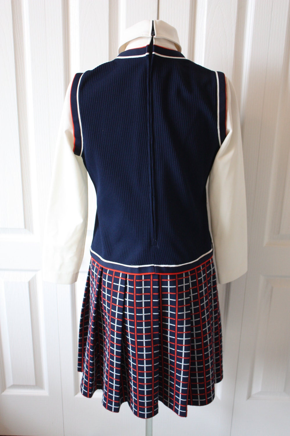 Vintage 1950's 60's School Girl Uniform Dress and