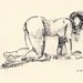 Kate II Figure study Original drawing 9 x 7 inches