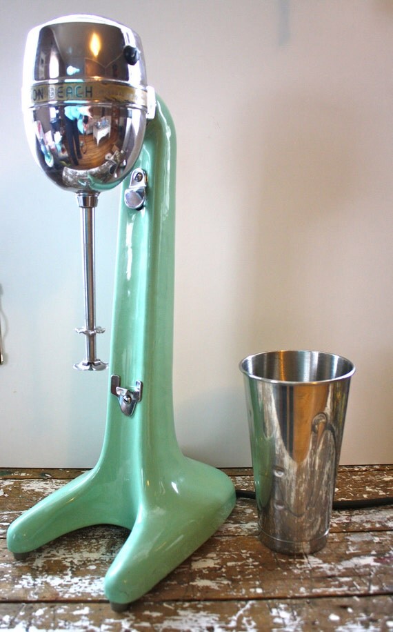 Vintage Jadeite Hamilton Beach Milkshake Mixer Mint Green
