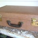 Mad Men Luggage Vintage Suitcase Purple Wedding Decor Stackable Luggage