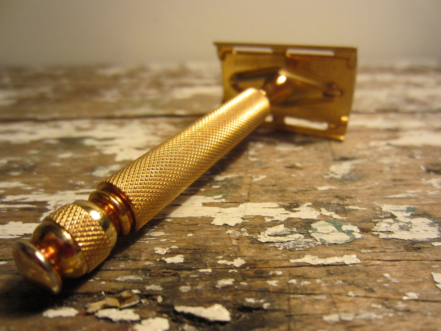 Gillette Razor Tech Gold Ball Tip Safety Razor Vintage Razor