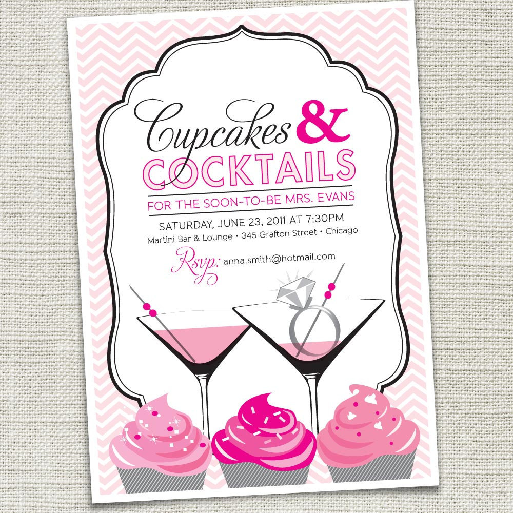 Cupcakes And Cocktails Invitations 7