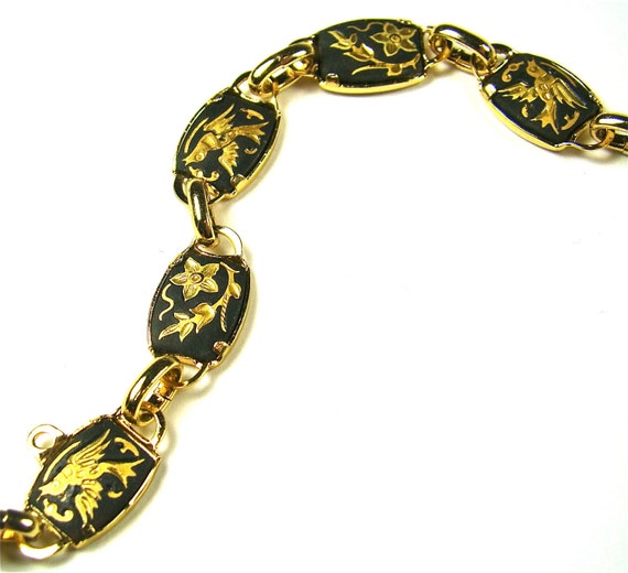 Spanish Black And Gold Bracelet