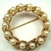 Gold Braided Brooch