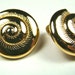 Monet Seashell Gold Earrings