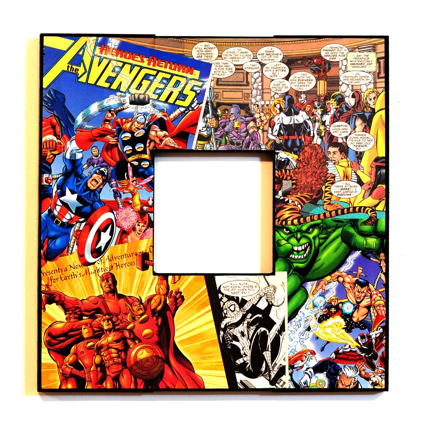 Avengers Picture Frame Hulk Spiderman Captain America Iron