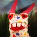 Happy Little Monster stuffed toy with Heart eyes