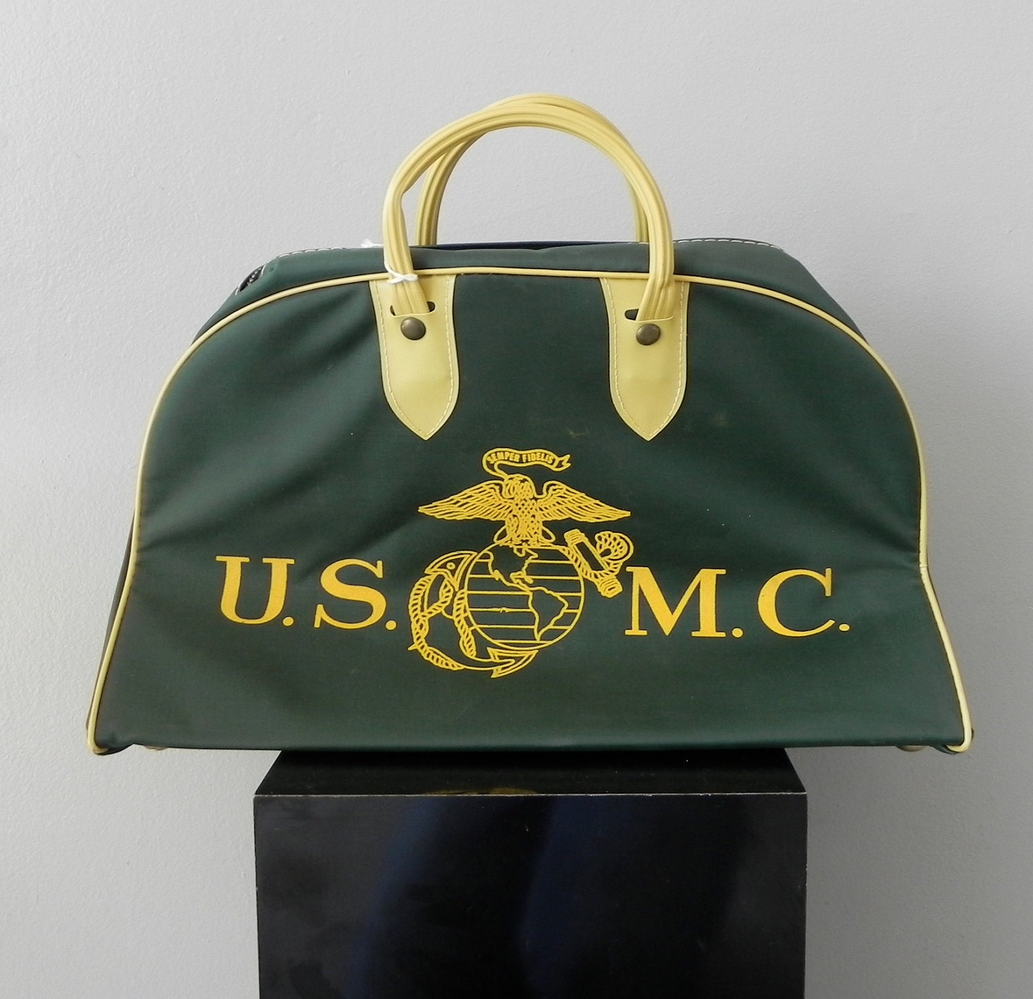 Vintage Usmc Duffle Bag By Du Pont Tags Still Attached