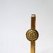 Damascene tie clip or scarf pin, floral design