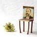 Cigar box chair, non-tramp art assemblage