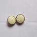 Vintage Cream Buttons, set of 2, Cream buttons with Gold