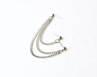 Silver Multi-Pierce Cartilage Earring (Single-Side)
