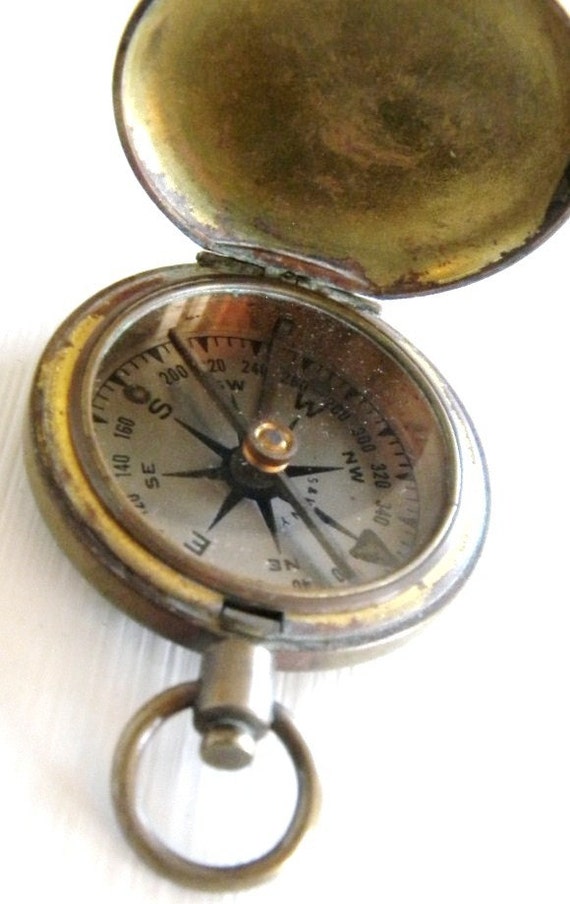 Vintage U.S. military brass compass