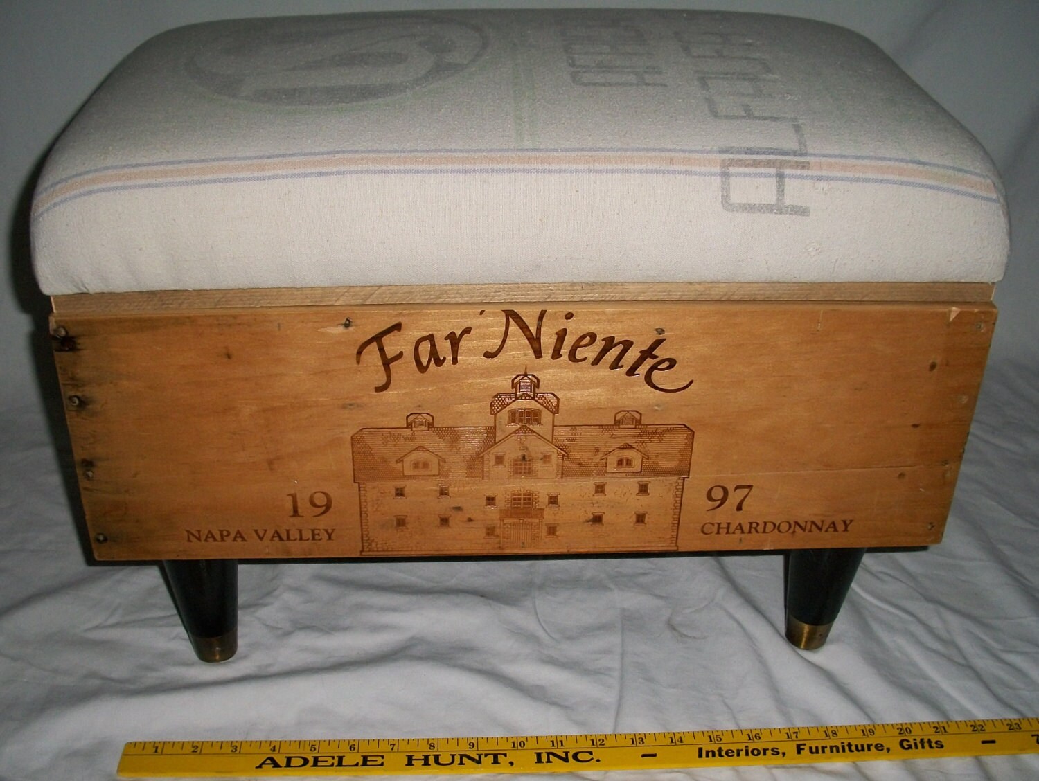 Wine Crate Ottoman