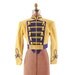 Vintage 1960's Yellow Wool MILITARY Cropped Mini Jacket S