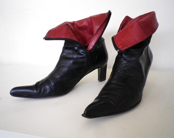vintage leather booties