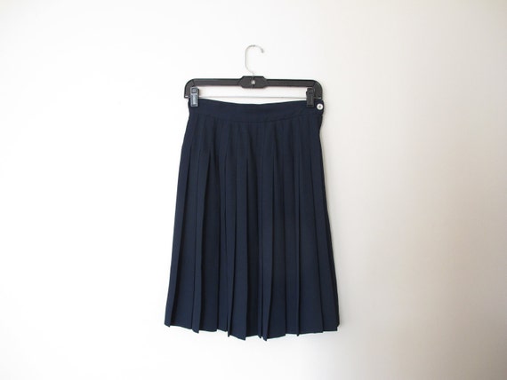 vintage uniform skirt dark navy blue by DioptersGeneralStore