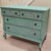 Chic and Shabby Beachy Aqua Dresser