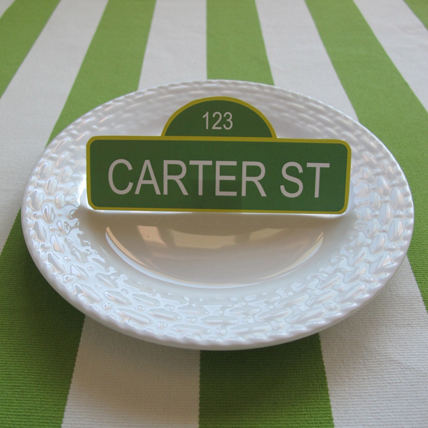 Sesame Street Name Tags customized