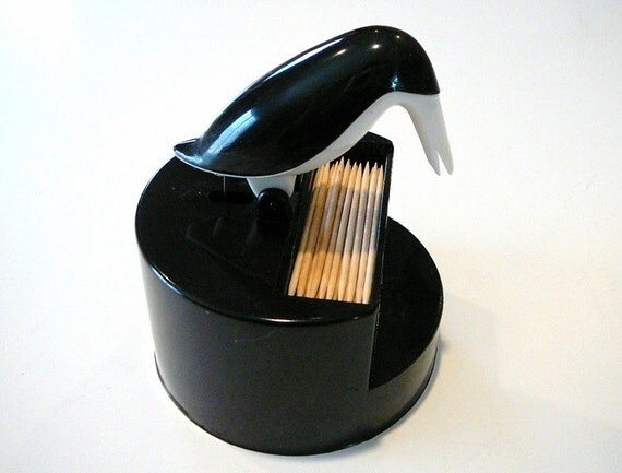 Fun Vintage Retro Penguin Toothpick Holder Dispenser | fun vintage retro penguin toothpick holder dispenser Fun Vintage Retro Penguin Toothpick Holder Dispenser | fun vintage retro penguin toothpick holder dispenser
