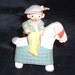 vintage plaster man on horse