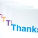 Thank You Note Card Set of 5
