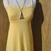 Vintage 1970's Yellow Long Spaghetti Strap Sundress Size Small