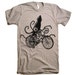 Squid on a Bike T Shirt - American Apparel Tshirt - S M L Xl 2X (15 Color Options)