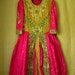 Pretty Vintage FUSHIA Hot Pink Beautiful Beaded Indian Palace Dress Details Galore GORGEOUS