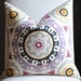 Decorative Pillow Cover -20x20- Waverly-Solar Flair-Accent Pillow-Toss Pillow-Purple-Cream-Gray-Plum-Black -Gold