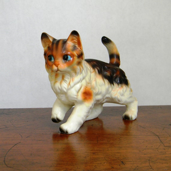 Lefton Calico Cat Porcelain Figurine