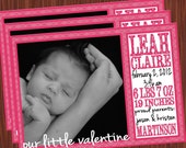 Birth Announcements- Photo Cards- Valentine's Day Baby Announcement JPEG Il_170x135