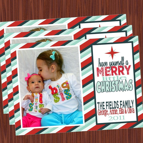 Christmas Cards- Photo Cards-Holiday Cards Printable JPEG Il_570xn