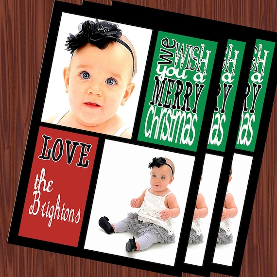 Christmas Cards- Photo Cards-Holiday Cards Printable JPEG Il_570xn