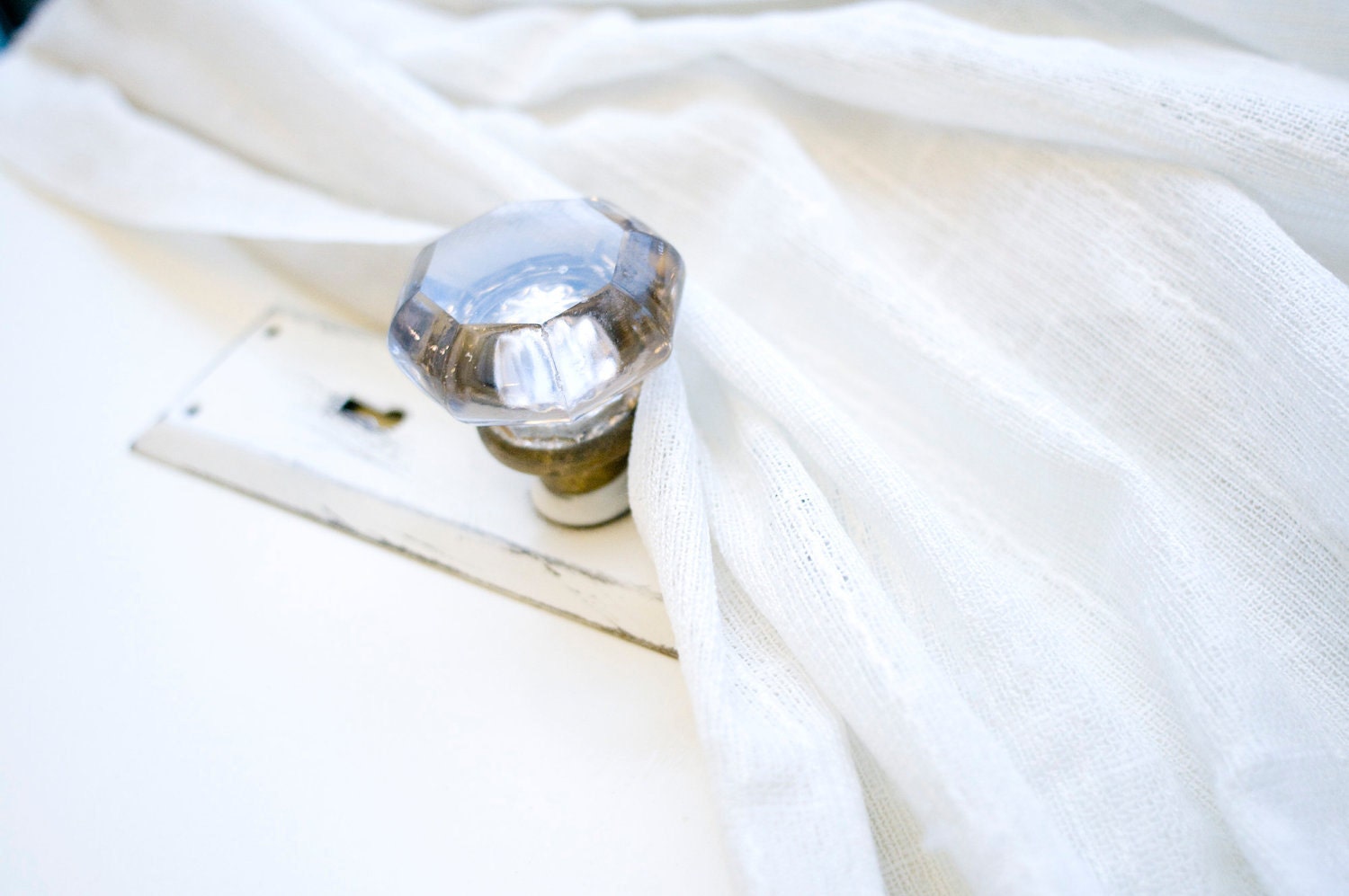 Vintage Crystal Door Knob Curtain Tie Back