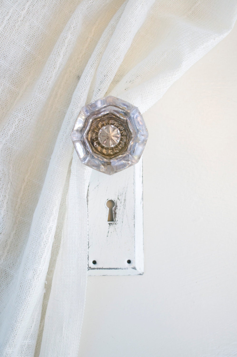 Vintage Crystal Door Knob Curtain Tie Back