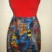 Batman Mini Skirt - High Waisted Ladies Mini Skirt- Handmade & Ready to ship