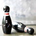 Vintage Bowling Pin Salt and Pepper Shakers