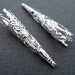 Silver Plated Filigree Bead Cap 40mm (8 pcs)