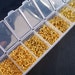 Gold Jump Rings, Boxed Set, Multiple Sizes, Open Jump Rings, Gold Plated, Nickel Free, 1780 pcs