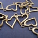 Bronze Heart Charms, Antiqued Bronze, 20mm, 10 pcs