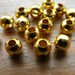 RESERVED FOR KATHY Round Spacer Beads, Gold Plated, 4mm, 300 pcs
