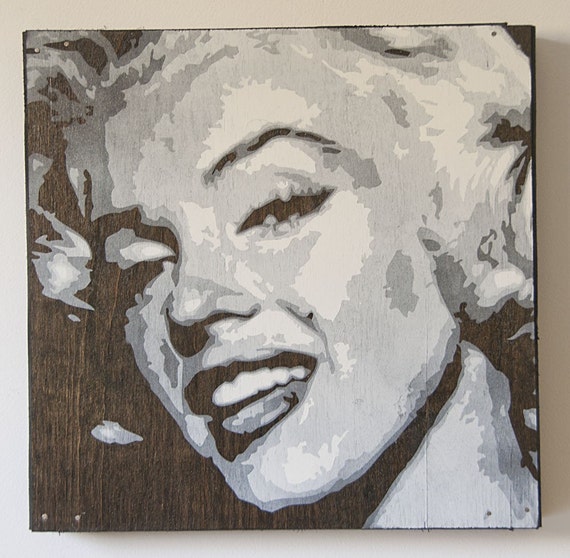 Marilyn Monroe Multilayer Graffiti Stencil by AddictedToAerosol