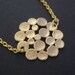 Gold Necklace, Circle Necklace, Circles Necklace, Bubble Pendant, Gold Circles, Gold Pendant, Matte, Friend Gift, Birthday Gift