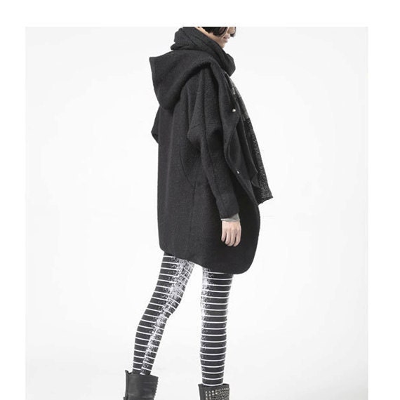 Black Wool Winter Coat Tradingbasis Harajuku 2017 Gothic Winter Fashion Slim Fit Dress Mens Pea Coat With Hood Wool For Men Jackets And Coats Peacoat Grey Red
