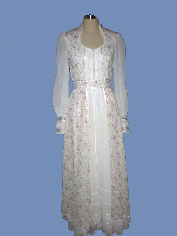 Vintage Jessica McClintock Gunne Sax Calico Dress