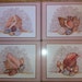 Set of 4 Large PIMPERNEL Seashell Cork Placemats