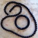 RESERVED Do not bid - Vintage Black Coral necklace ONLY
